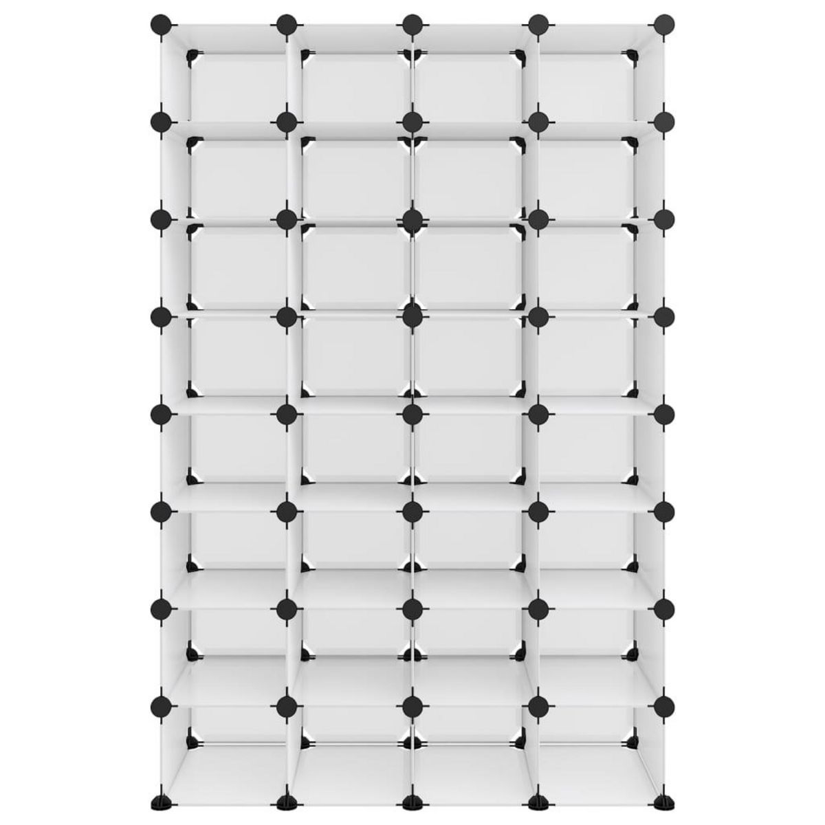 VIDAXL Etagere a chaussures Transparent 93x36,5x140 cm PP