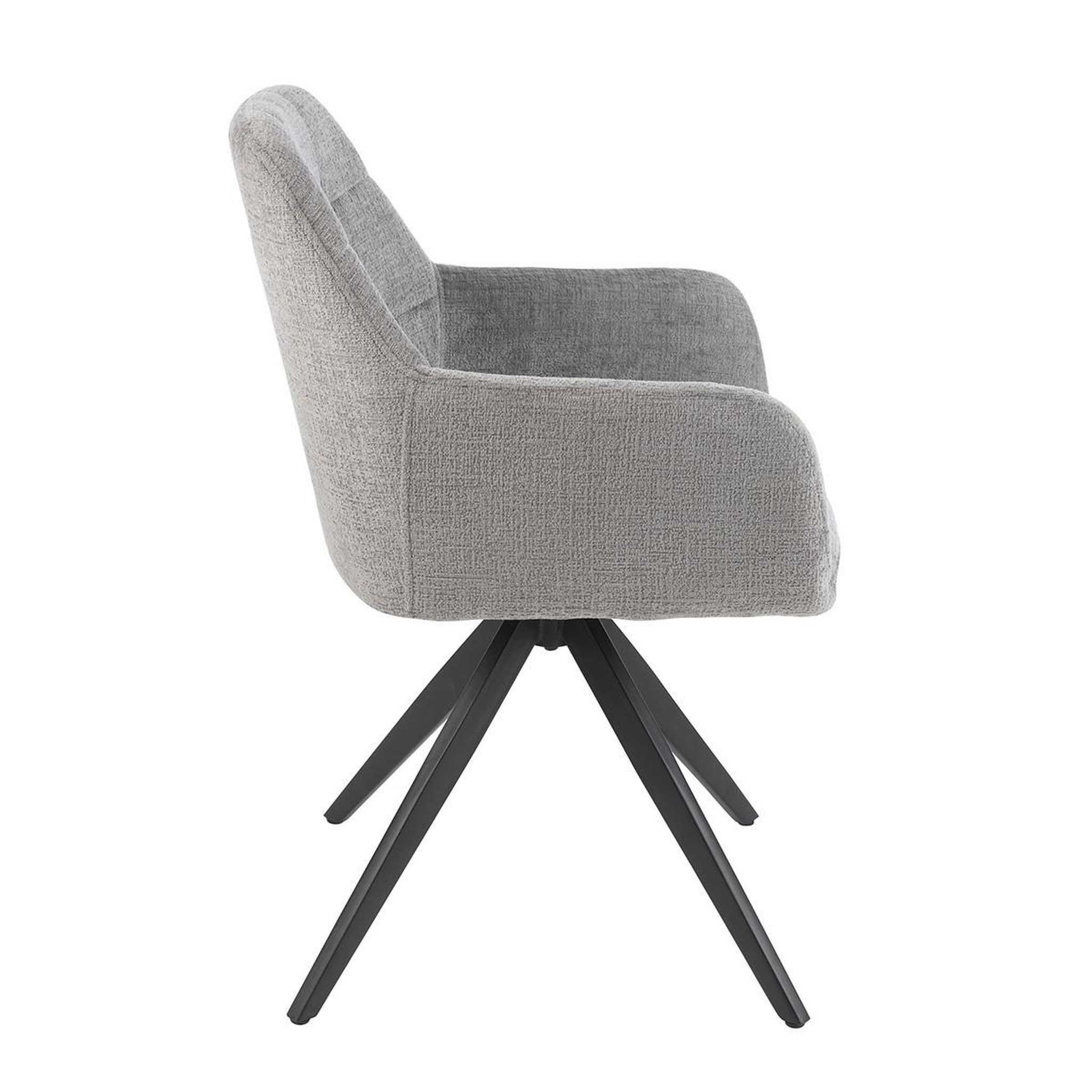 Voir la diapositive 3 : J-LINE Chaise design  louna  85cm gris