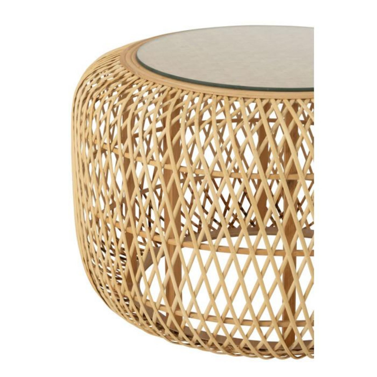 Paris Prix Lot de 2 Tables Basses Gigognes  Africa  80cm Naturel