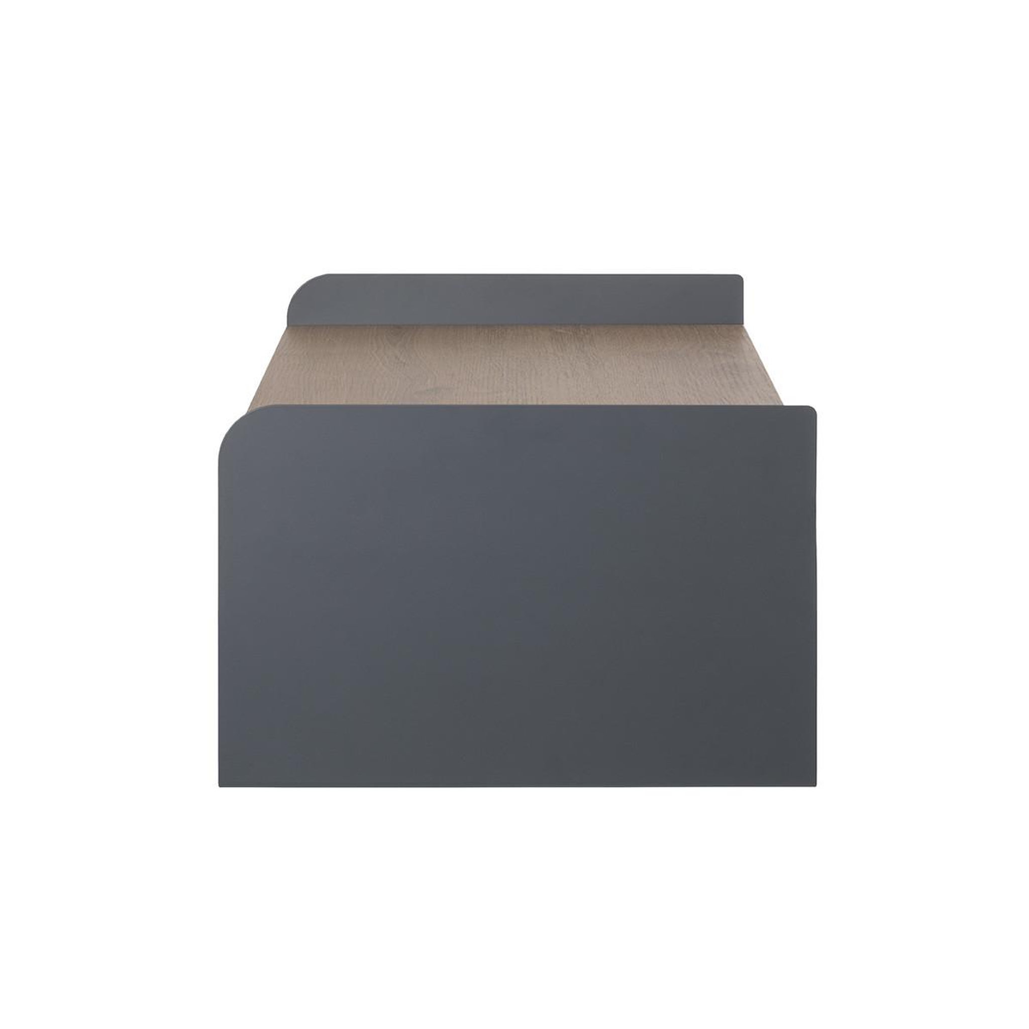 Voir la diapositive 4 : Paris Prix Étagère murale avec tiroir  korfu  40cm anthracite & chêne