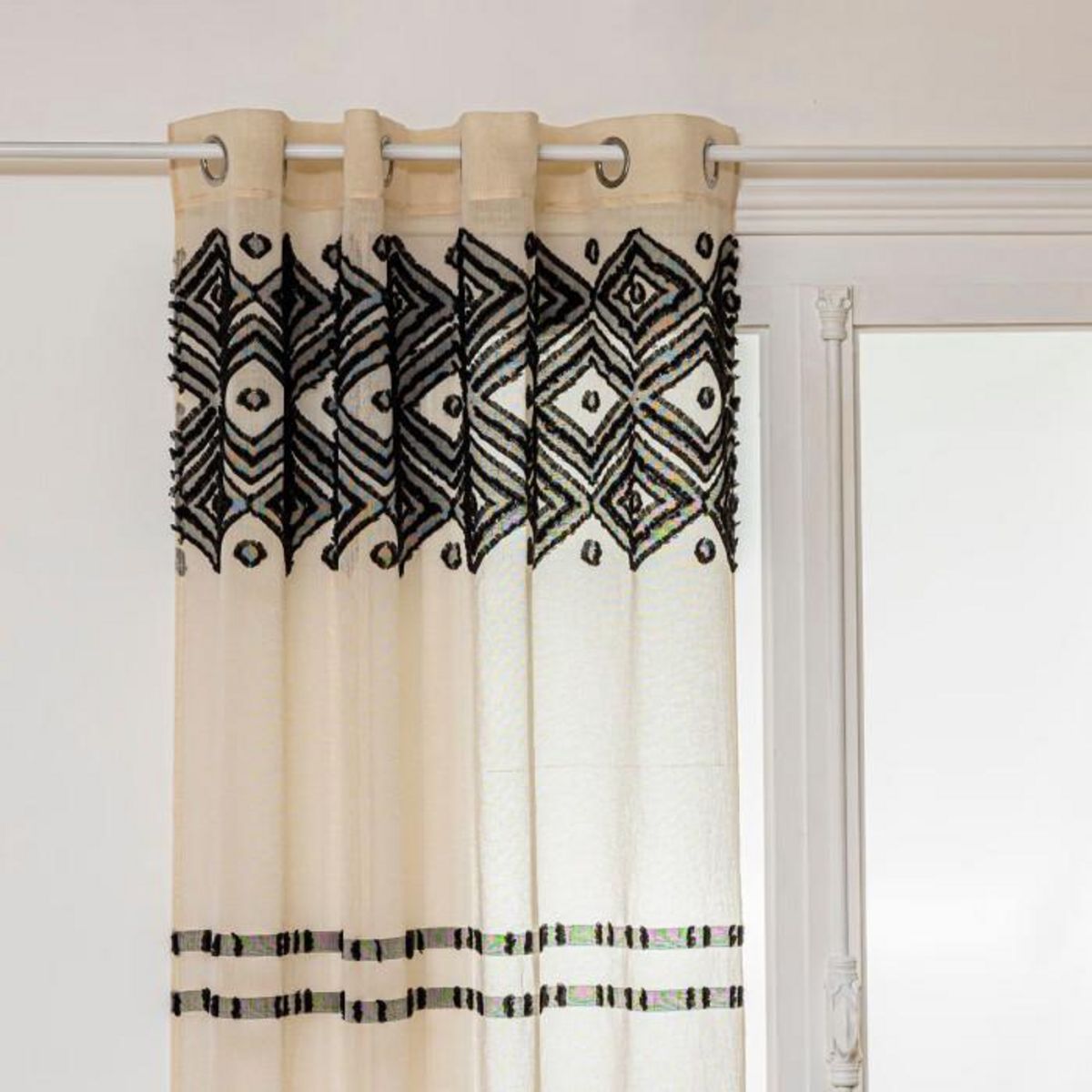 ATMOSPHERA Rideau Voilage à Œillets  Sama  140x240cm Lin