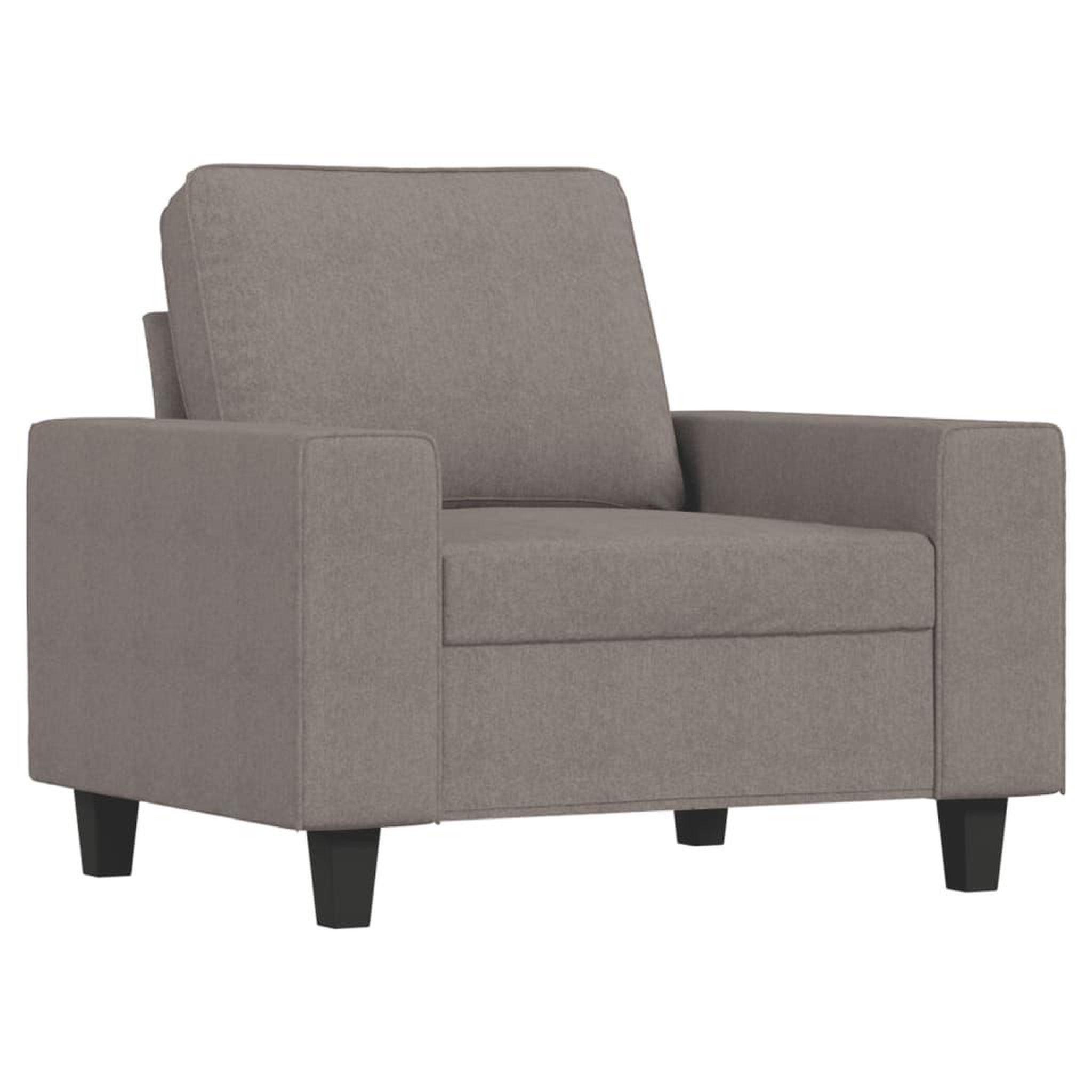 Voir la diapositive 3 : VIDAXL Ensemble de canapes 3 pcs taupe tissu