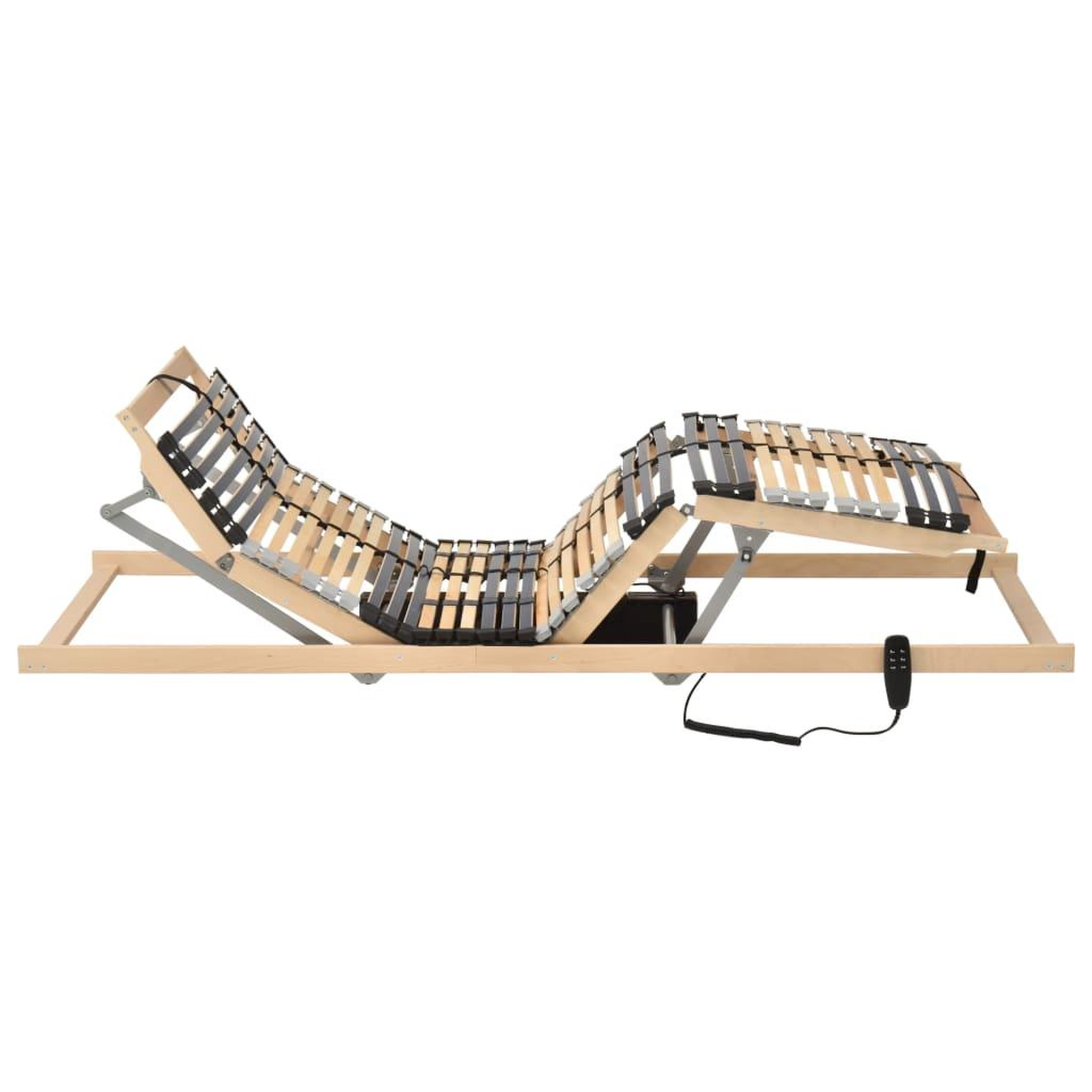 Voir la diapositive 2 : VIDAXL Sommier a lattes electrique sans matelas avec 7 zones 70x200 cm