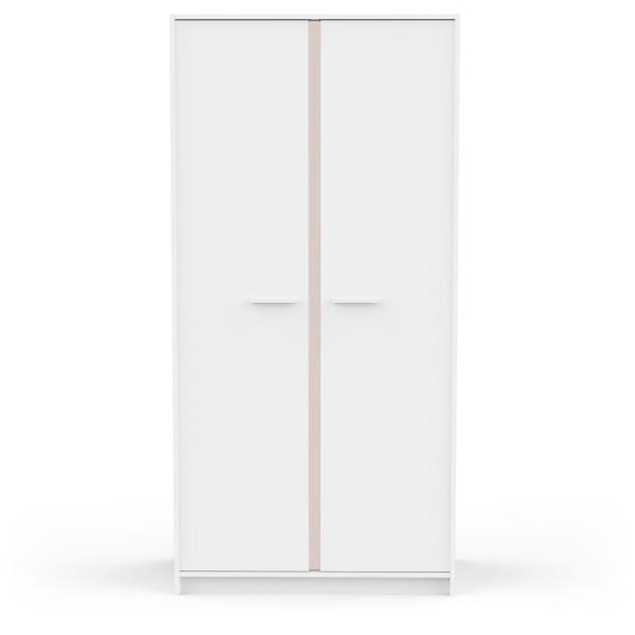Voir la diapositive 4 : Demeyere Armoire de chambre - REVERSO - Blanc mat - 2 portes - 88,3 x 50 x 180,9 cm