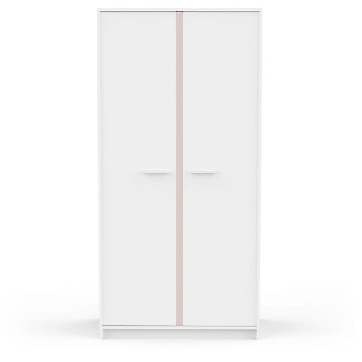 Demeyere Armoire de chambre - REVERSO - Blanc mat - 2 portes - 88,3 x 50 x 180,9 cm