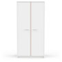 Voir la diapositive 4 : Demeyere Armoire de chambre - REVERSO - Blanc mat - 2 portes - 88,3 x 50 x 180,9 cm