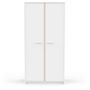 Voir la diapositive 4 : Demeyere Armoire de chambre - REVERSO - Blanc mat - 2 portes - 88,3 x 50 x 180,9 cm