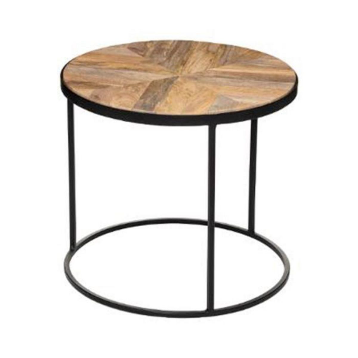ATMOSPHERA Lot de 2 Tables à Café en Bois  Basile  56cm Marron