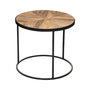 Voir la diapositive 4 : ATMOSPHERA Lot de 2 Tables à Café en Bois  Basile  56cm Marron