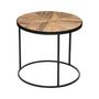 Voir la diapositive 4 : ATMOSPHERA Lot de 2 Tables à Café en Bois  Basile  56cm Marron