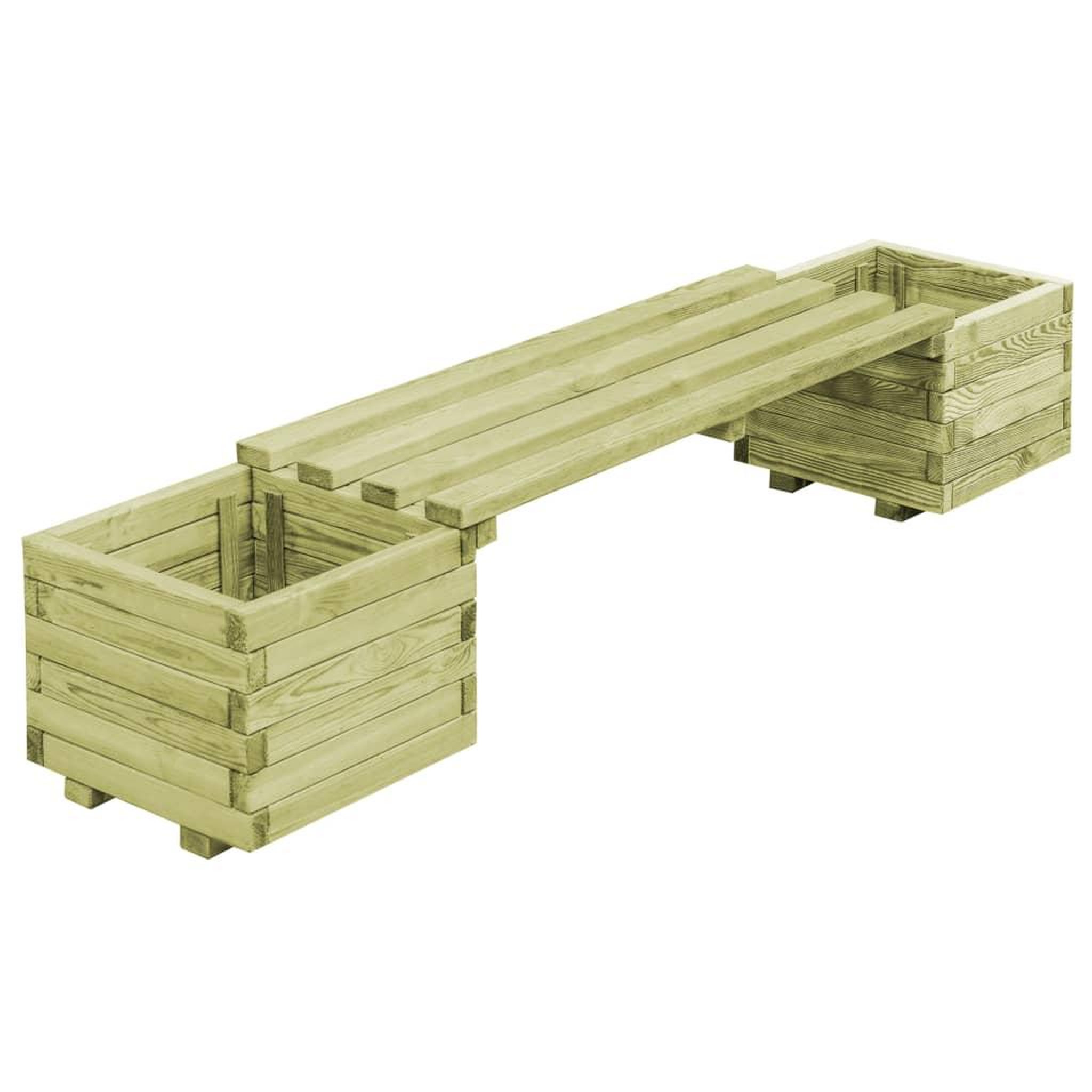 Voir la diapositive 1 : VIDAXL Banc de jardin a jardinieres Bois de pin impregne