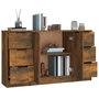 Voir la diapositive 5 : VIDAXL Buffets 3 pcs Chene fume Bois d'ingenierie