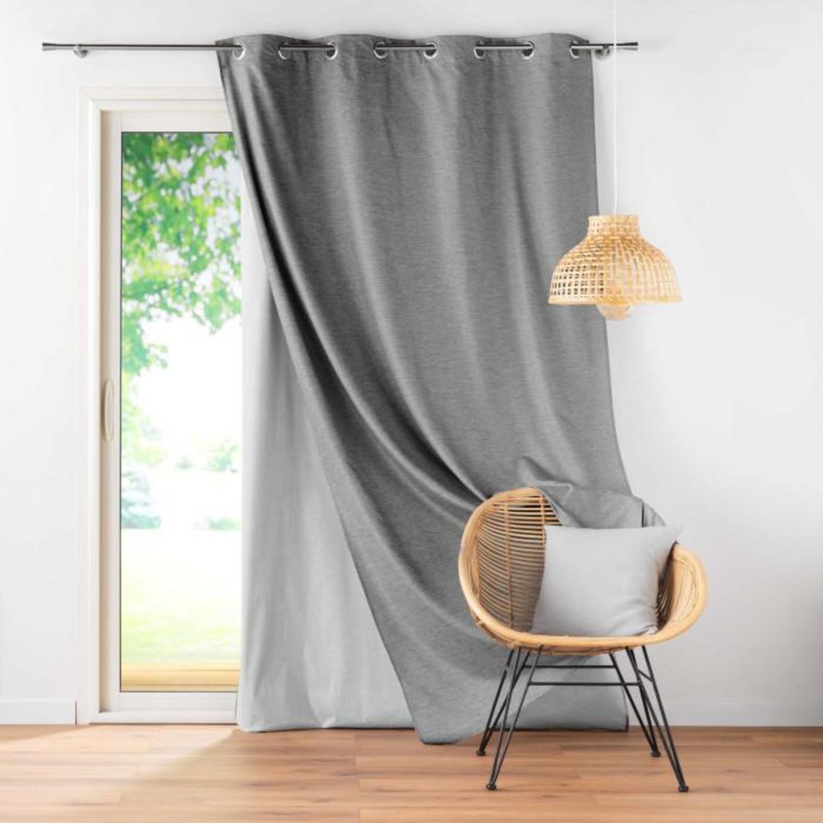 Paris Prix Rideau Occultant Thermique  Coverline  140x260cm Anthracite