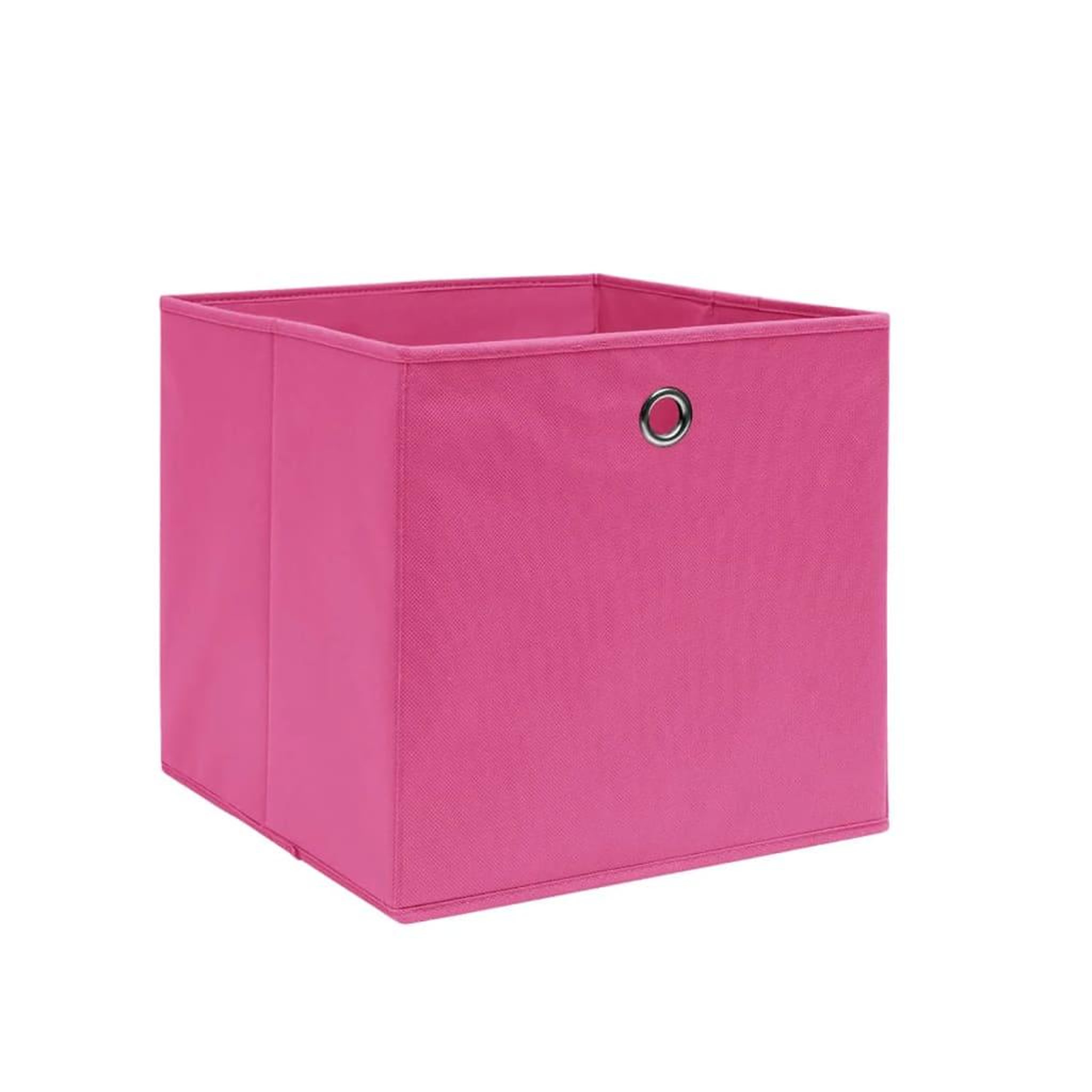 Voir la diapositive 2 : VIDAXL Boîtes de rangement 4 pcs Tissu intisse 28x28x28 cm Rose