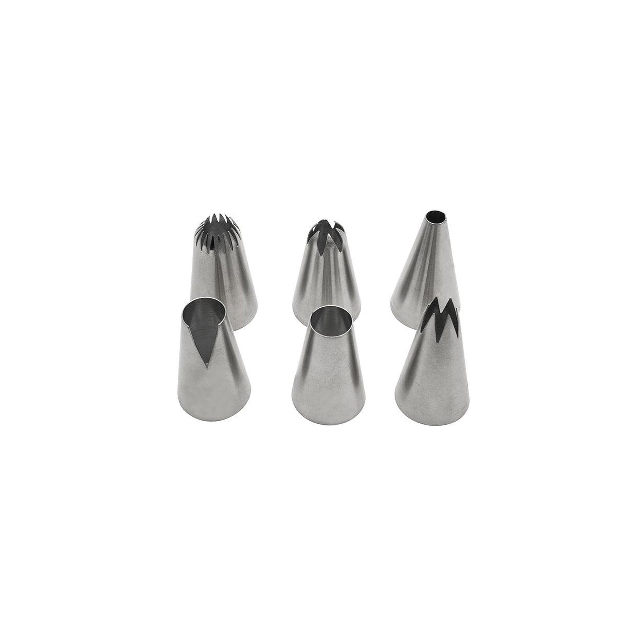 ZENKER Lot de 6 douilles à pâtisserie en inox grand modèle zenker smart pastry