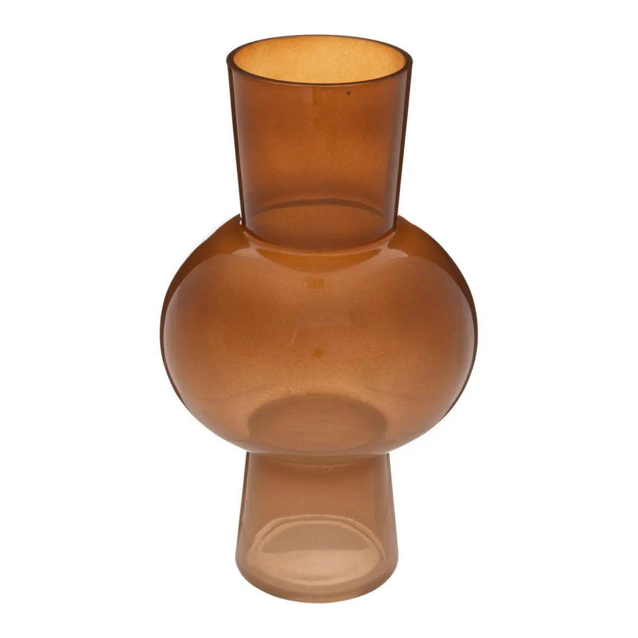 Voir la diapositive 1 : ATMOSPHERA Vase Design  Cloudy  29cm Ambre