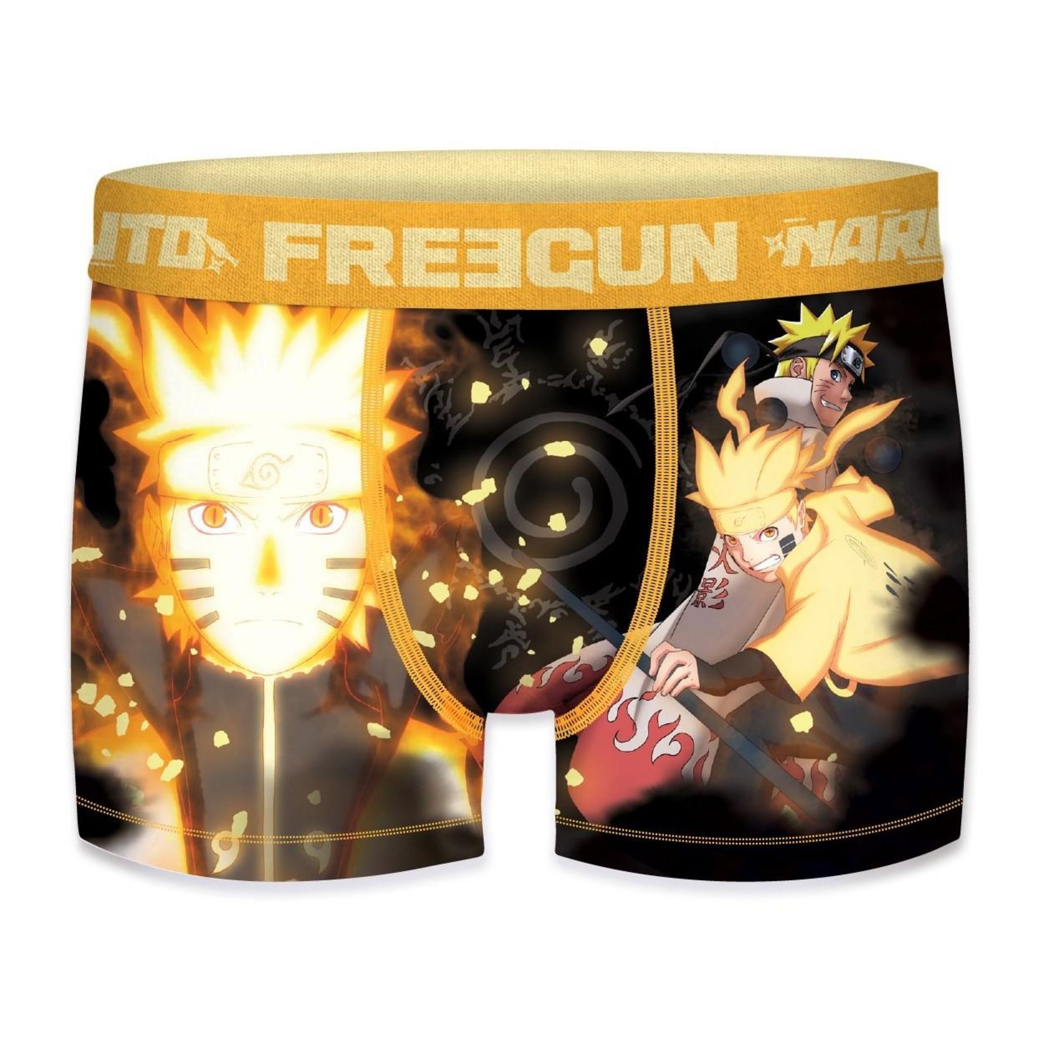 Boxer Naruto FREEGUN Garçon - Licence Officielle Manga En Microfibre