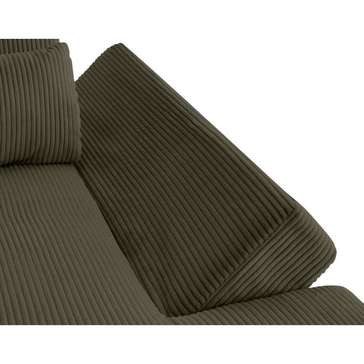 LISA DESIGN Vermont s - canapé panoramique d'angle gauche 7 places en velours côtelé