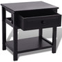 Voir la diapositive 4 : VIDAXL Table de chevet 2 pcs Bois Noir