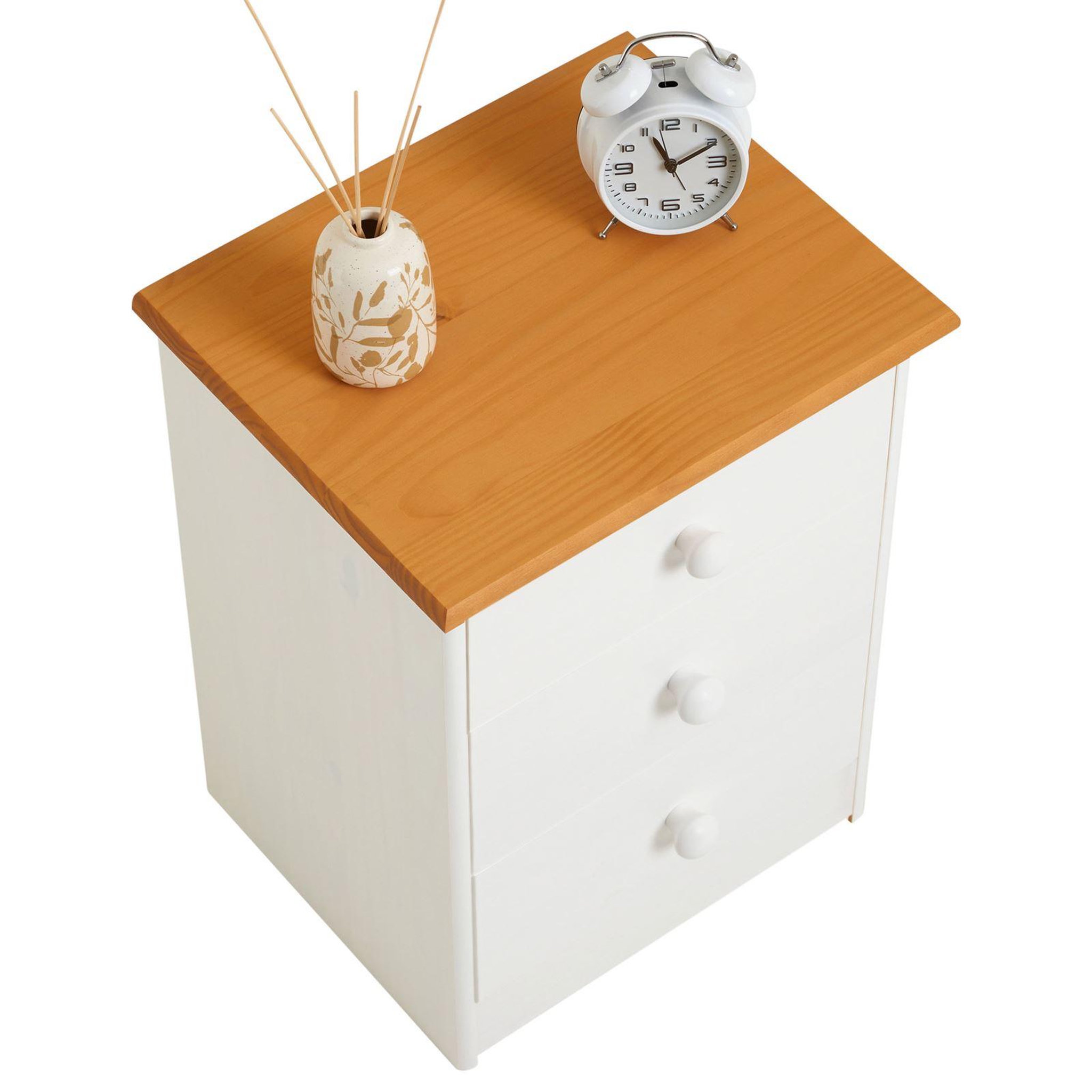 Voir la diapositive 5 : IDIMEX Table de chevet rondo en pin massif