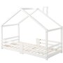 Voir la diapositive 6 : MERAX Lit cabane enfant 90 x 200 cm avec sommier