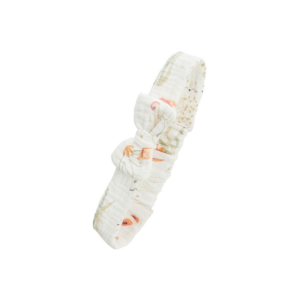 Petit Béguin Barboteuse bébé + headband en gaze de coton Sierra