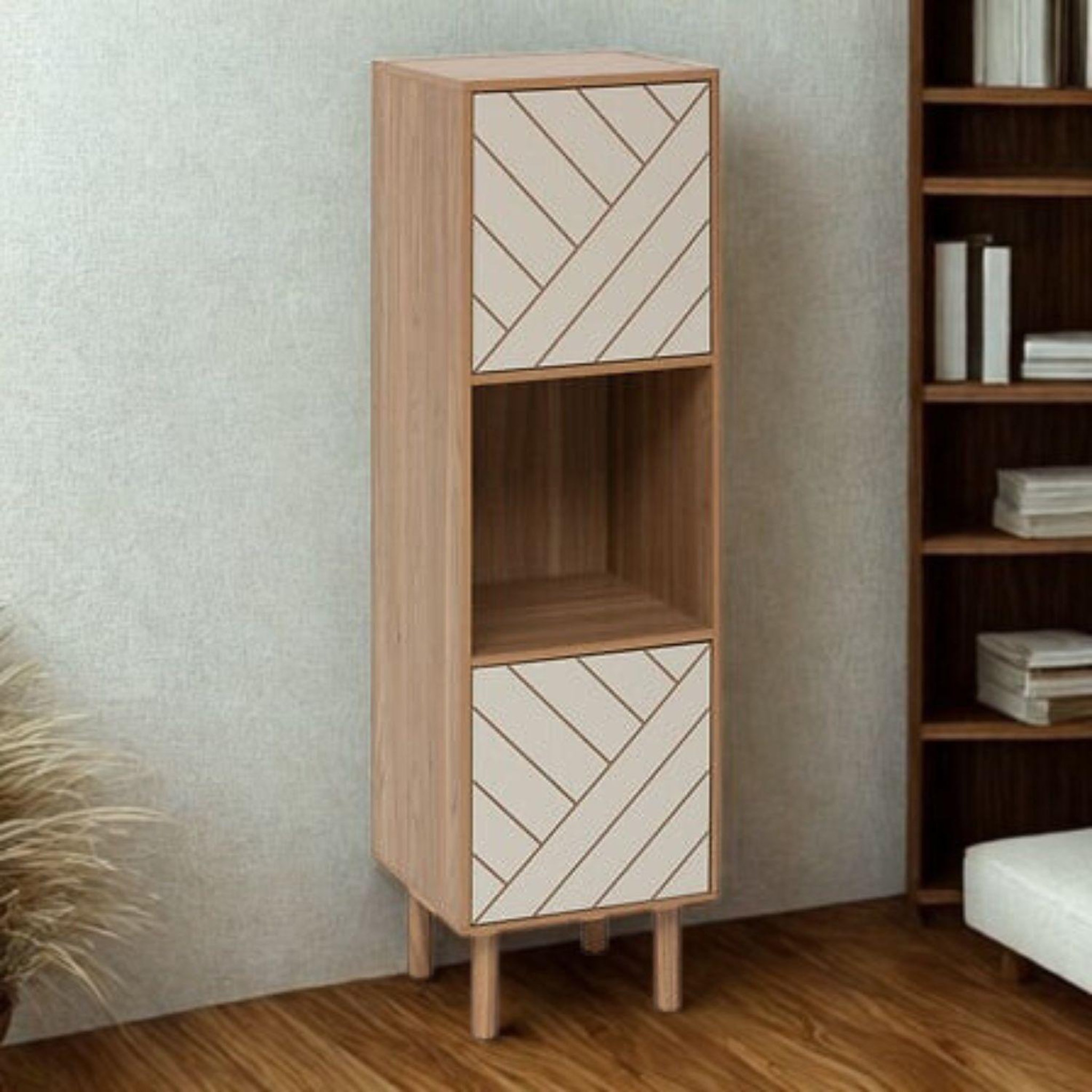 Voir la diapositive 2 : FIVE Etagère 3 cases mix n match - marron
