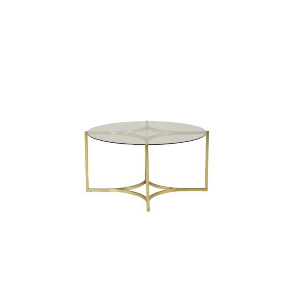 Paris Prix Table Basse Design en Verre  Kivik  90cm Or