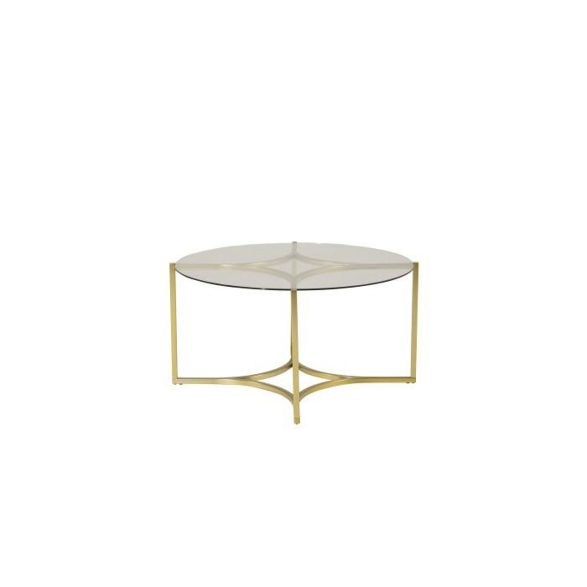 Paris Prix Table Basse Design en Verre  Kivik  90cm Or