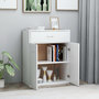Voir la diapositive 3 : VIDAXL Buffet blanc 60x30x75 cm bois d'ingenierie