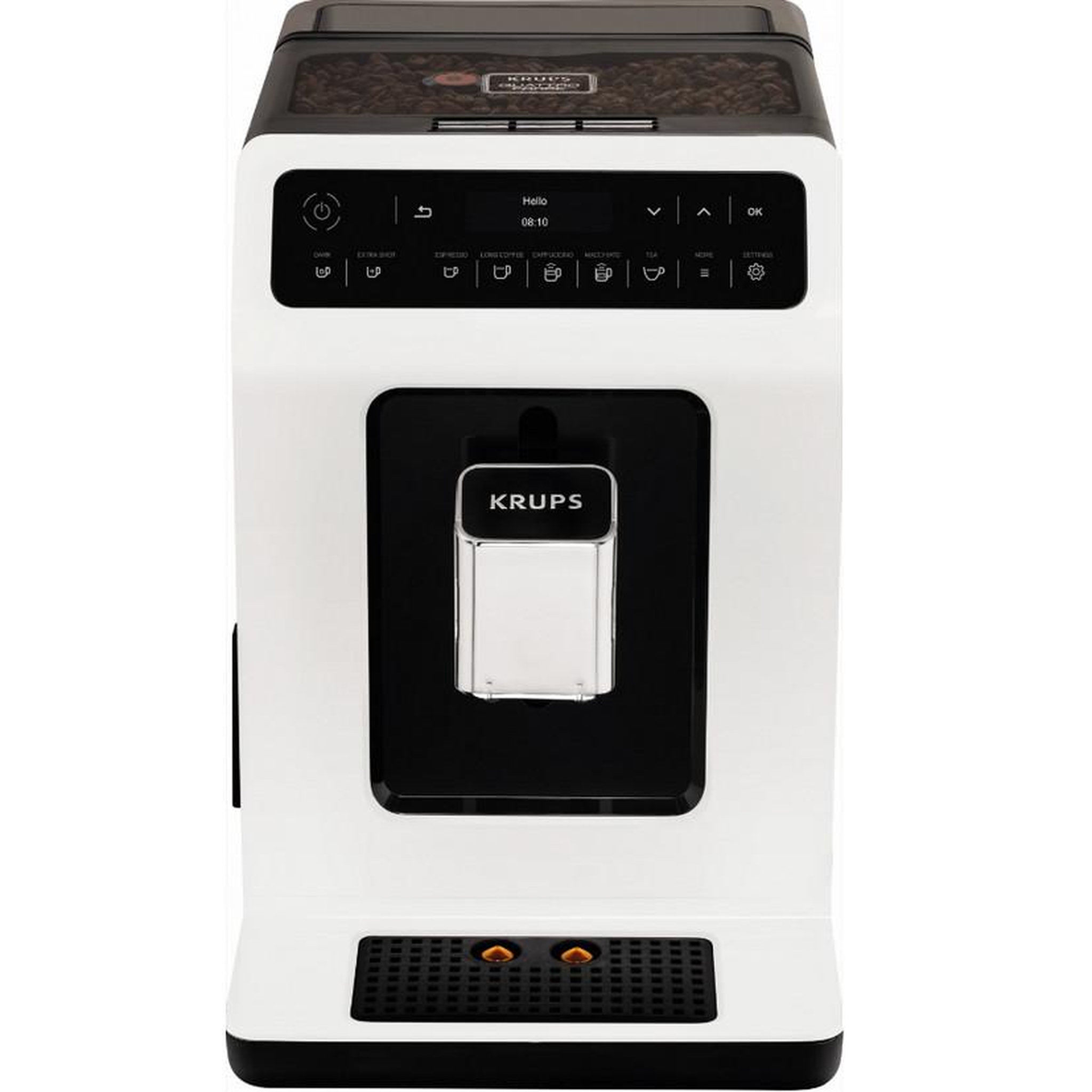 Voir la diapositive 3 : KRUPS Robot café 15 bars blanc - ea890110