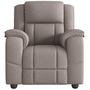 Voir la diapositive 3 : VIDAXL Fauteuil de massage inclinable Taupe Tissu