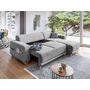 Voir la diapositive 3 : BEST MOBILIER Bella - canapé d'angle réversible convertible - avec coffre - 4 places - tissu