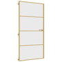 Voir la diapositive 2 : VIDAXL Porte interieure mince dore verre trempe aluminium