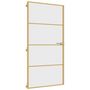 Voir la diapositive 2 : VIDAXL Porte interieure mince dore verre trempe aluminium
