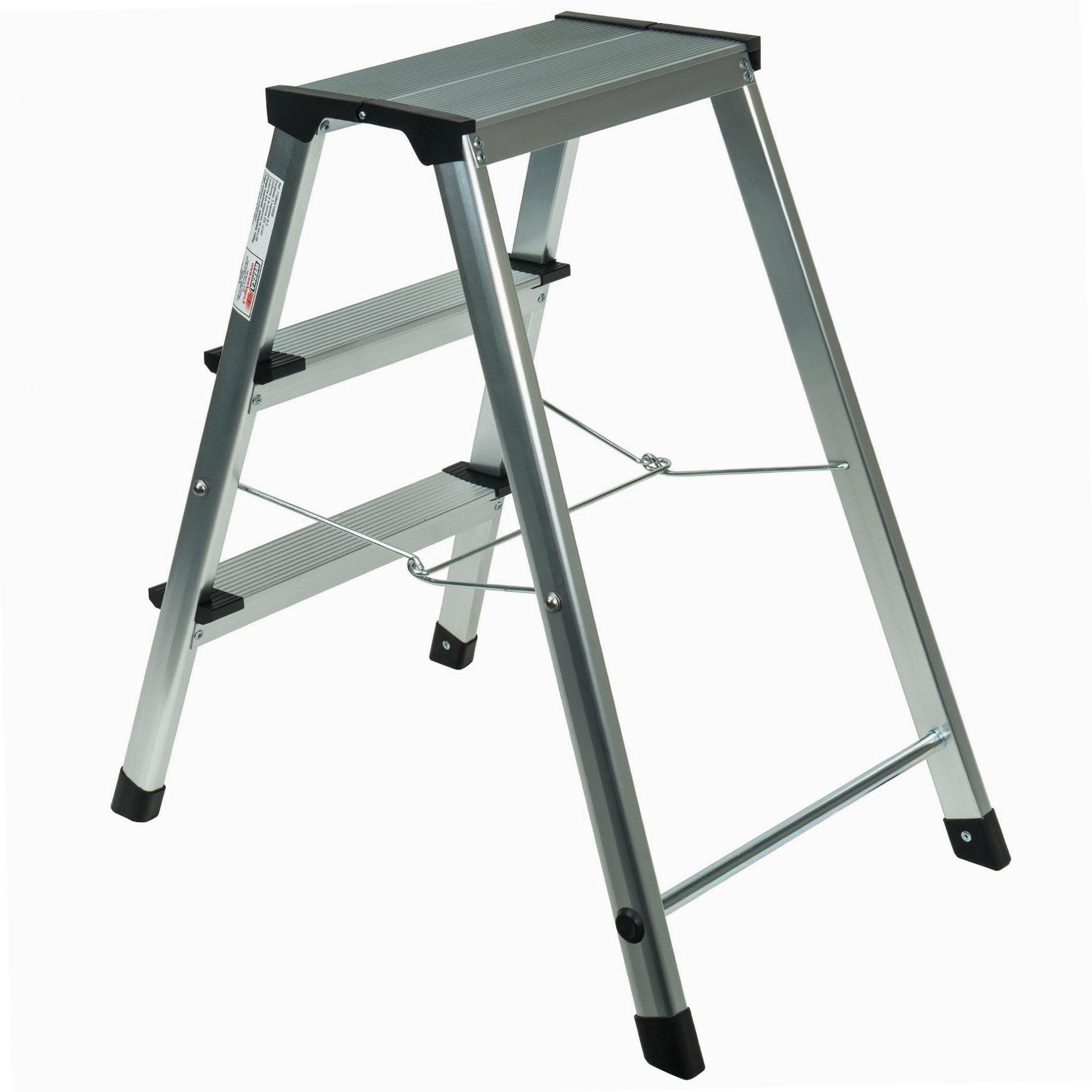 Voir la diapositive 3 : WERKAPRO Marchepied pliable en aluminium 3 marches werka pro
