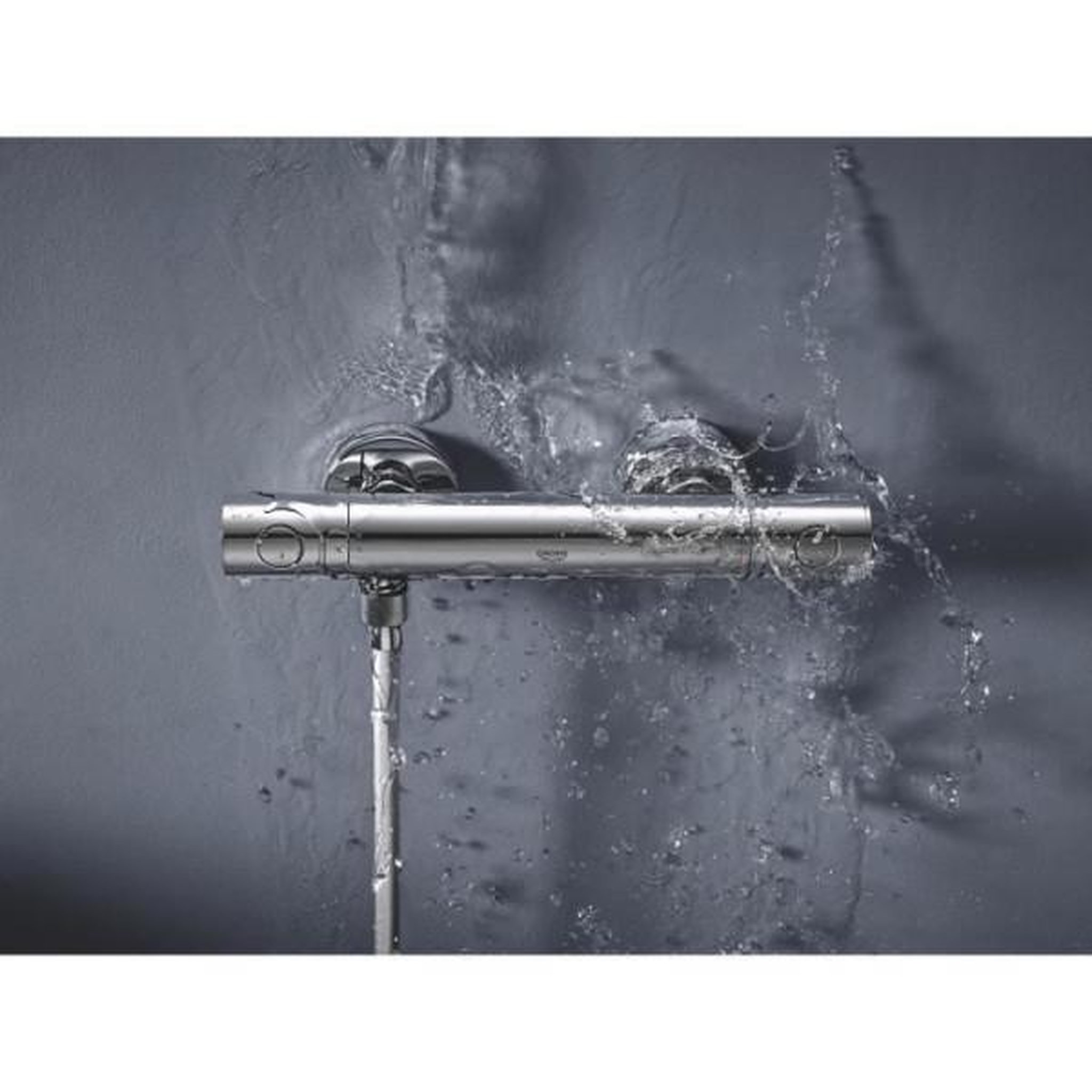 Voir la diapositive 3 : Grohe Grohe mitigeur thermostatique douche precision get, montage mural, indicateur de température, filtres intégré, 34773000
