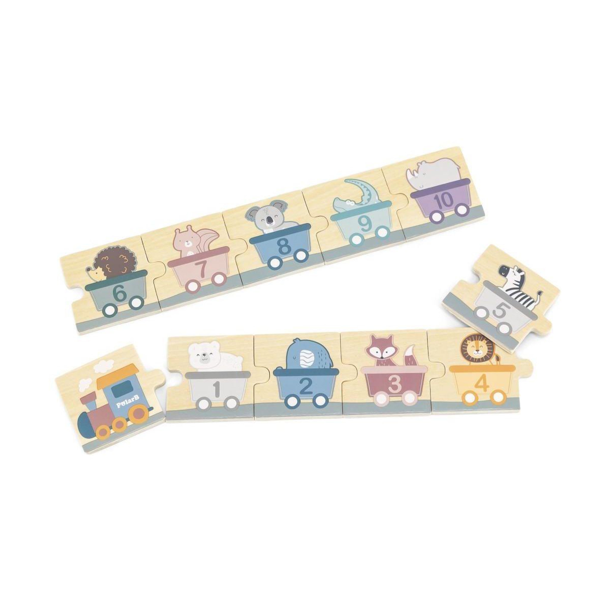 Voir la diapositive 3 : VIGA Puzzle en bois  44071 polarb - les nombres, 31 pièces