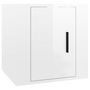 Voir la diapositive 5 : VIDAXL Meubles TV muraux 2 pcs Blanc brillant 40x34,5x40 cm