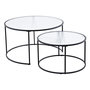 Voir la diapositive 1 : Paris Prix Lot de 2 Tables Basses Gigognes  Twin  79cm Noir