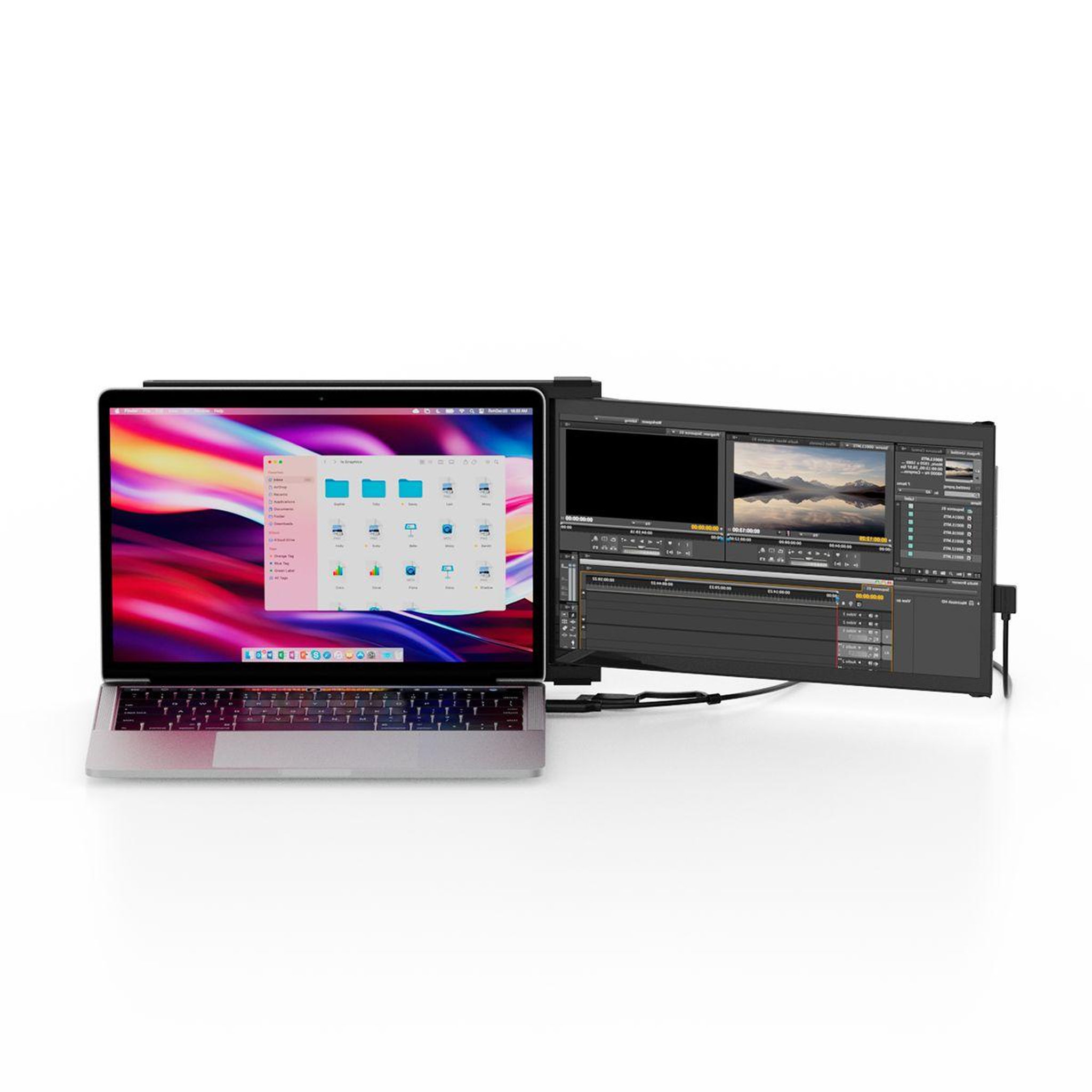 Voir la diapositive 2 : MOBILE PIXELS Ecran pc portable Duex Max DS 14  Full HD 60Hz IPS