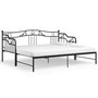Voir la diapositive 2 : VIDAXL Cadre de canape-lit extensible sans matelas Noir Metal 90x200cm