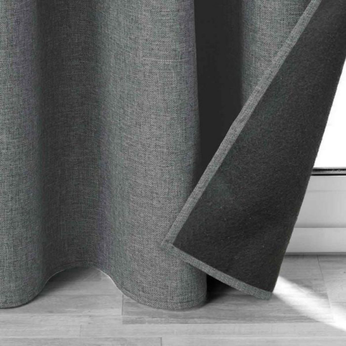 Paris Prix Rideau à Œillets Isolant  Jupiter  140x260cm Anthracite