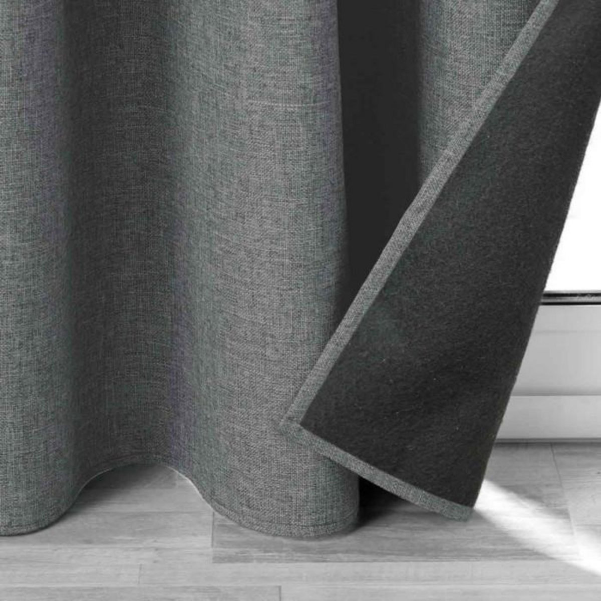 Paris Prix Rideau à Œillets Isolant  Jupiter  140x260cm Anthracite