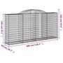 Voir la diapositive 5 : VIDAXL Panier de gabions arque 300x50x140/160 cm Fer galvanise