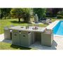 Voir la diapositive 1 : DCB GARDEN Salon de jardin encastrable - 8 places - PVC - Gris