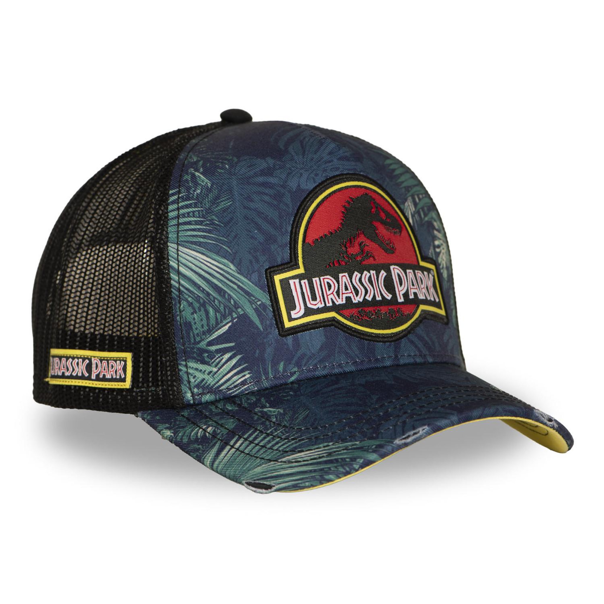 Voir la diapositive 3 : CAPSLAB Casquette trucker avec filet et patch Jurassic Park