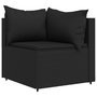 Voir la diapositive 3 : VIDAXL Canapes d'angle de jardin et coussins 2pcs Noir Resine tressee