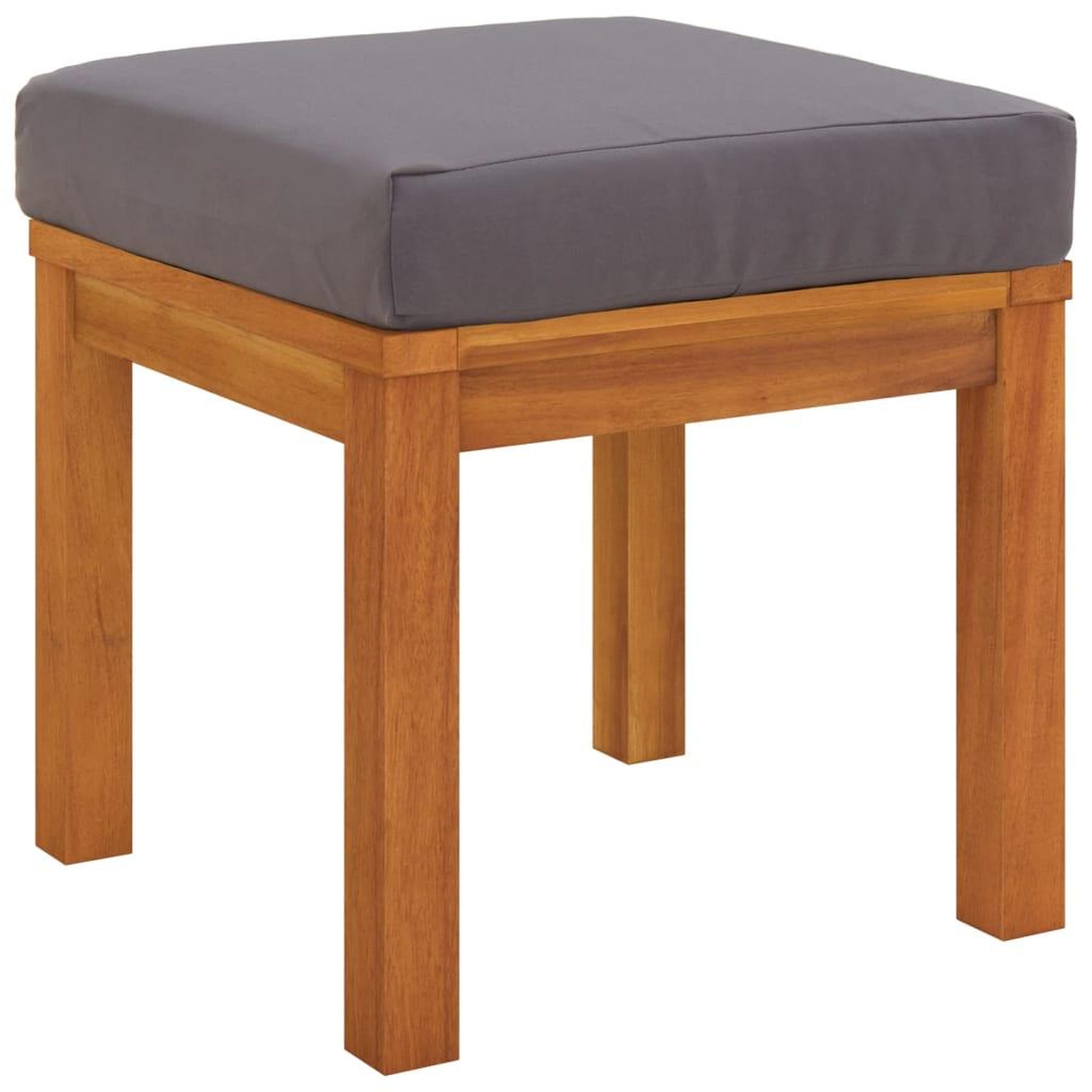 Voir la diapositive 3 : VIDAXL Tabourets de jardin et coussins lot de 2 Acacia solide