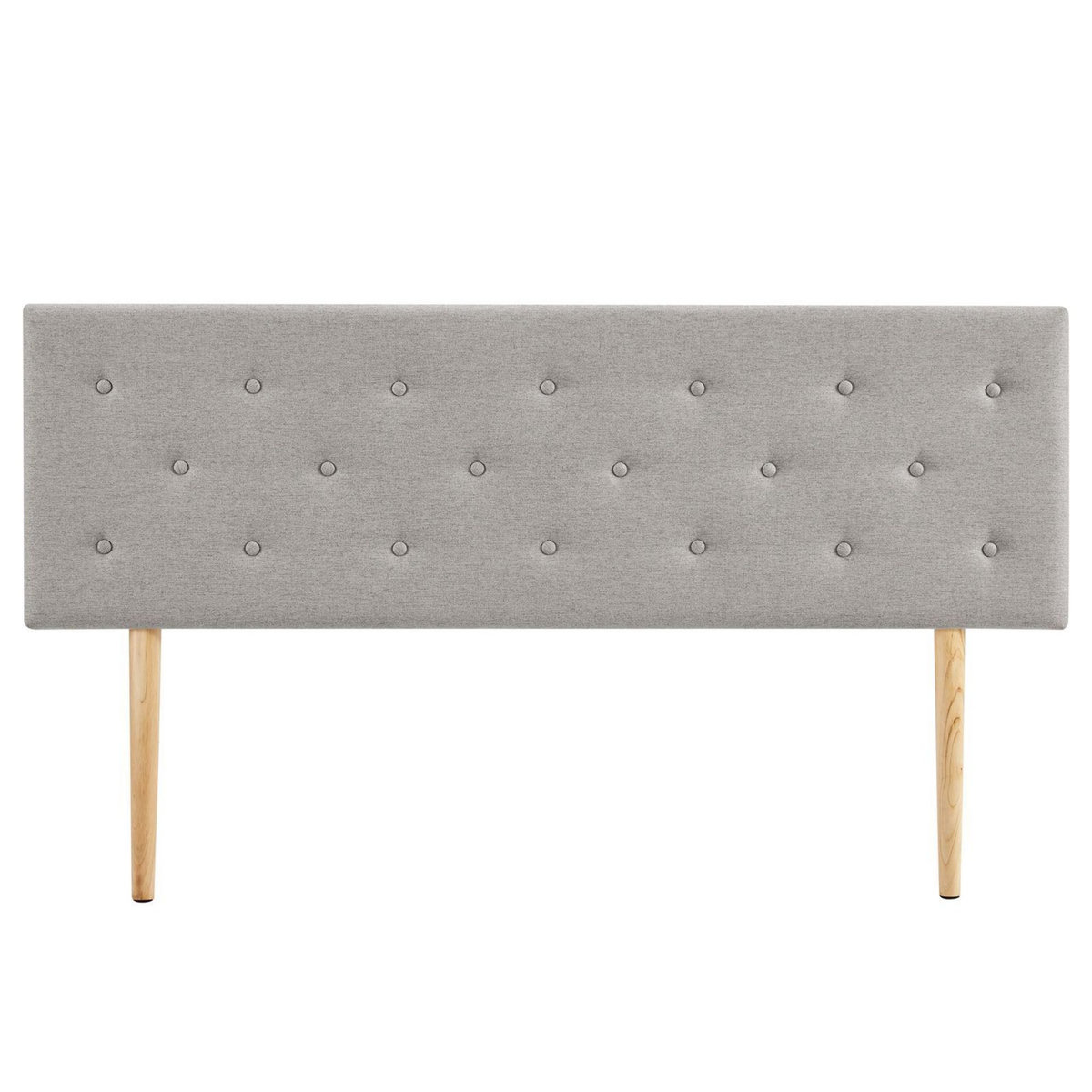 IDIMEX Tête de lit LULINE 160 capitonnée sur pieds, en tissu